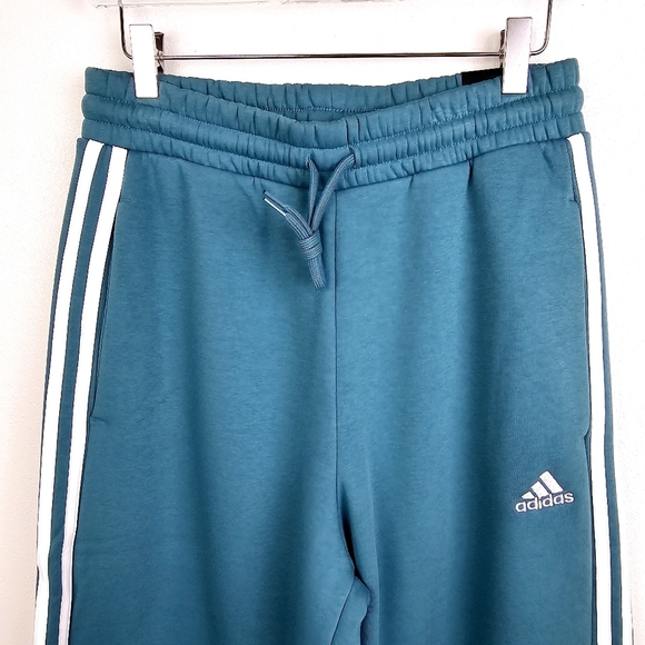 Adidas Essentials 3-Stripes Open Hem Fleece Pants Sweatpants NWT - Picture 12 of 15